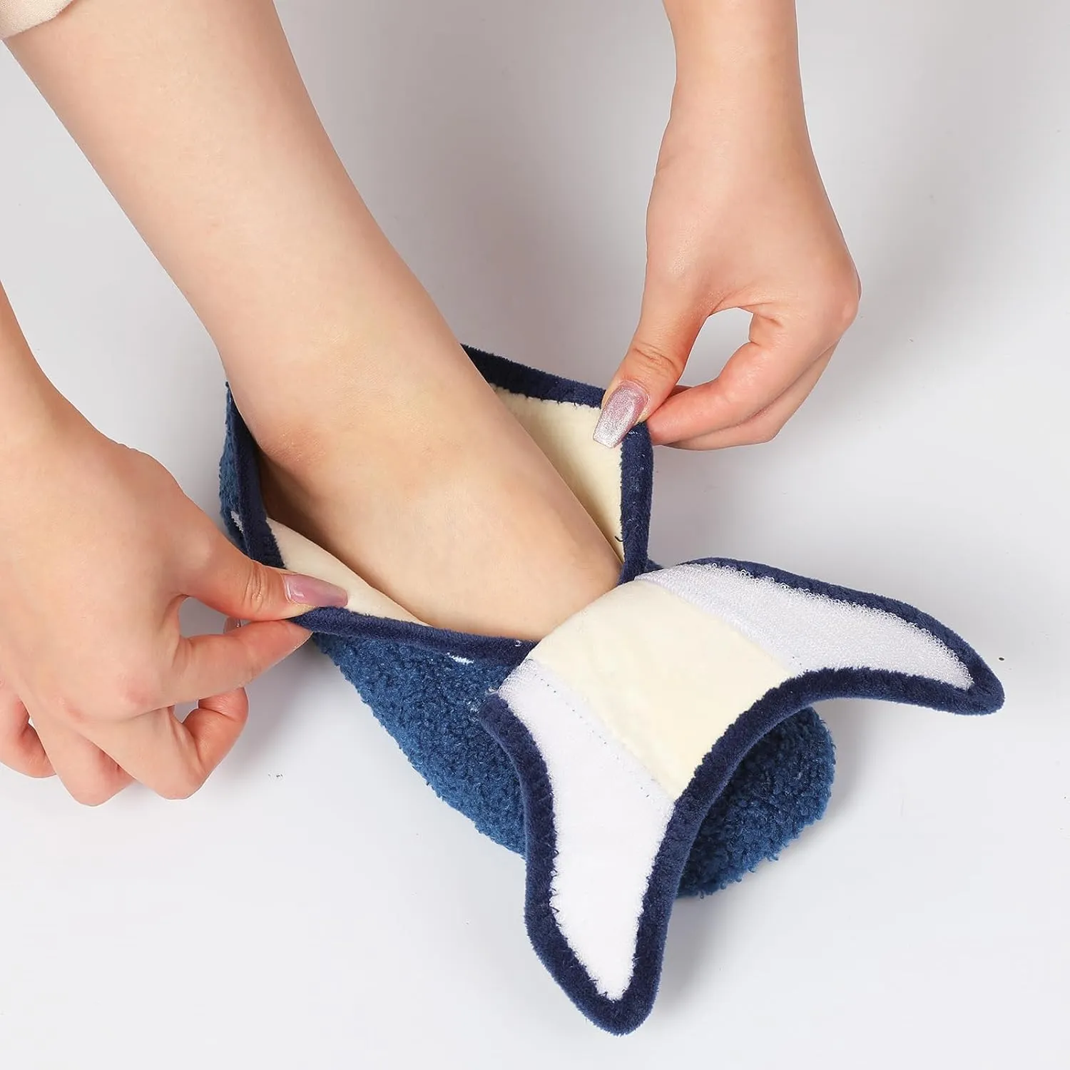 BARERUN Slippers for Women Men Wide House Diabetic Shoes for Women Men Warm Arthritis Edema Swollen Neuropathy Socks Slip on Adjustable Fuzzy Comfy Soft Womens Mens Bedroom Sliipers