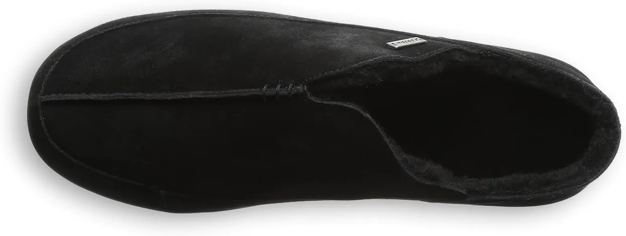 BEARPAW Men's Bruce Slipper | Men's Classic Suede | Men's Slip On Shoes | Comfortable Casual Shoes