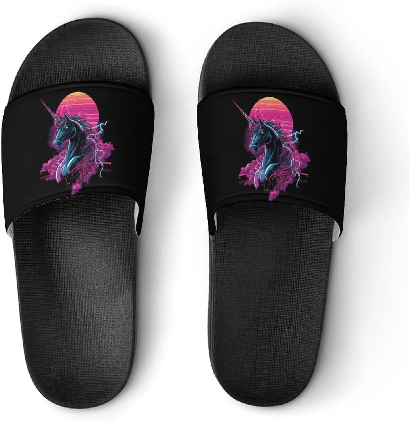 Beast Unicorm Thunder Shower Sandals PVC Pillow Slippers Bath Slip On Home Shoes Non-Slip for Outdoor