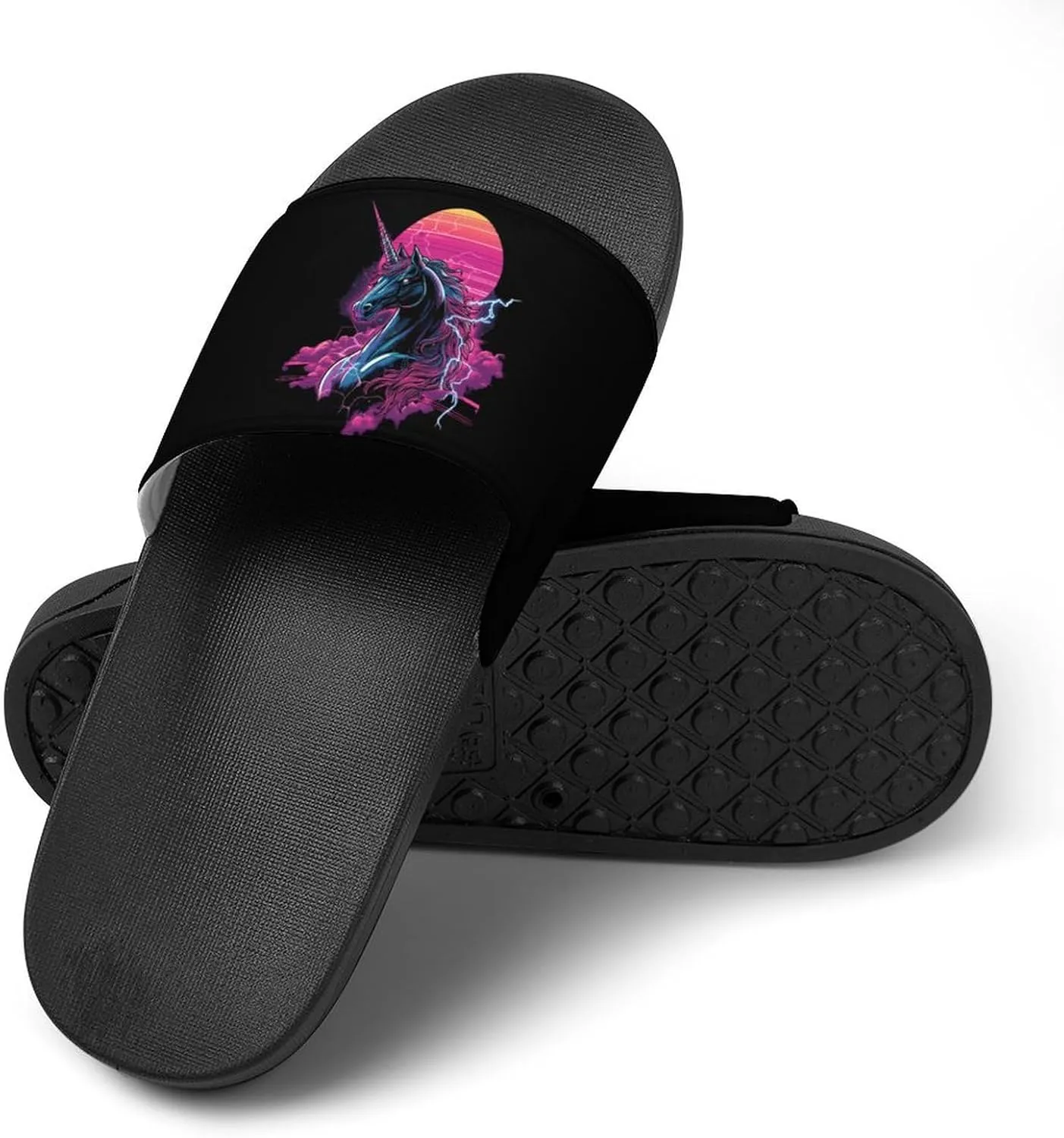 Beast Unicorm Thunder Shower Sandals PVC Pillow Slippers Bath Slip On Home Shoes Non-Slip for Outdoor