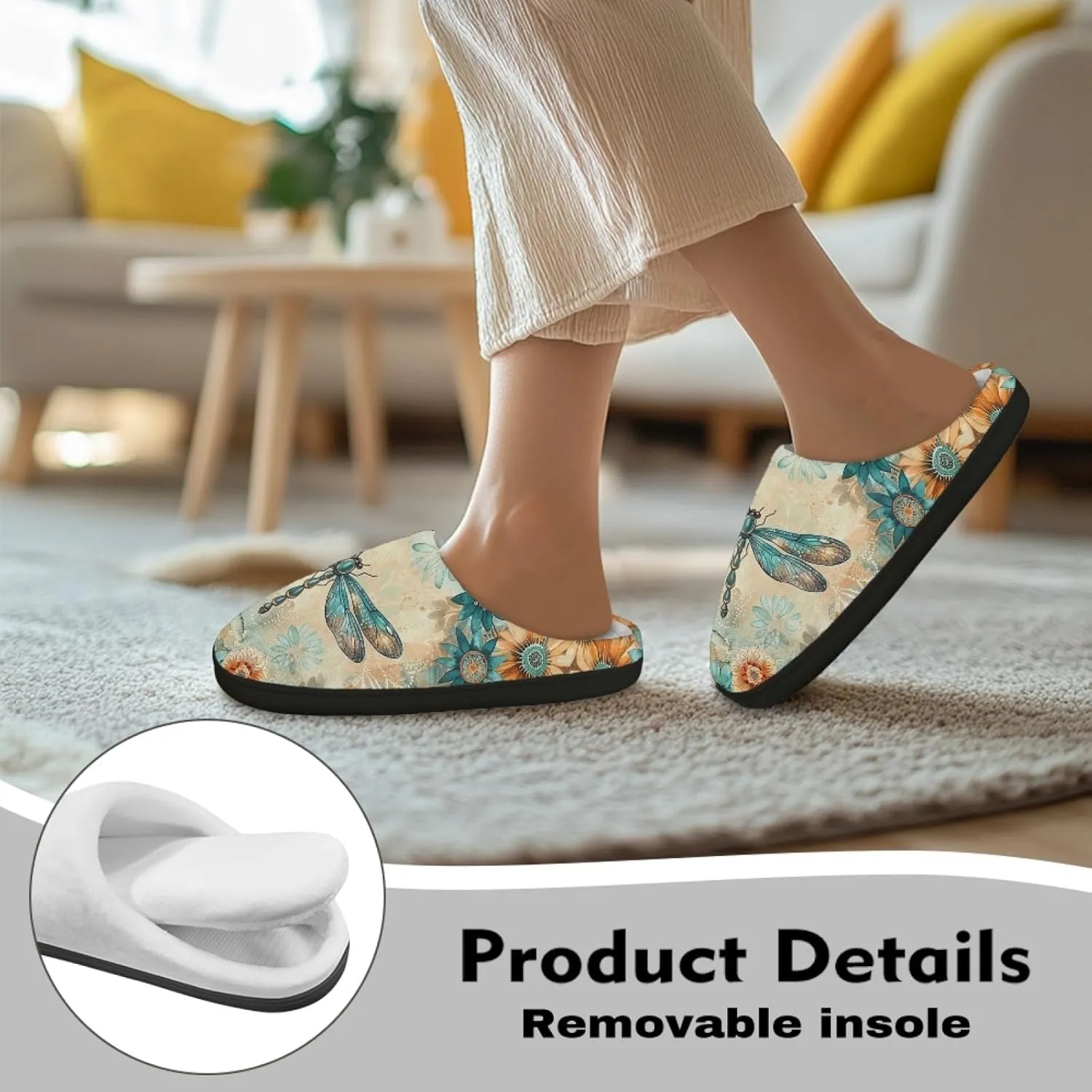 Bedroom Slippers for Adults Women House Slippers for Men
