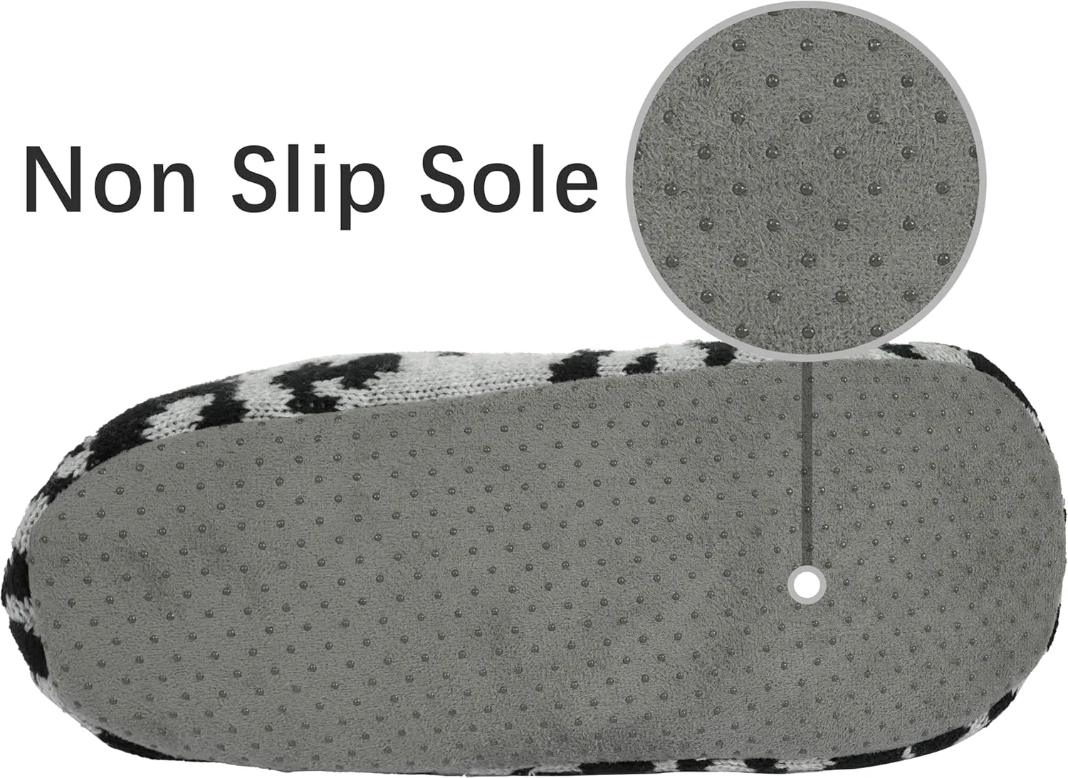BenSorts Men Fuzzy Slipper Socks with Grippers Non Slip Indoor House Socks Christmas Gifts