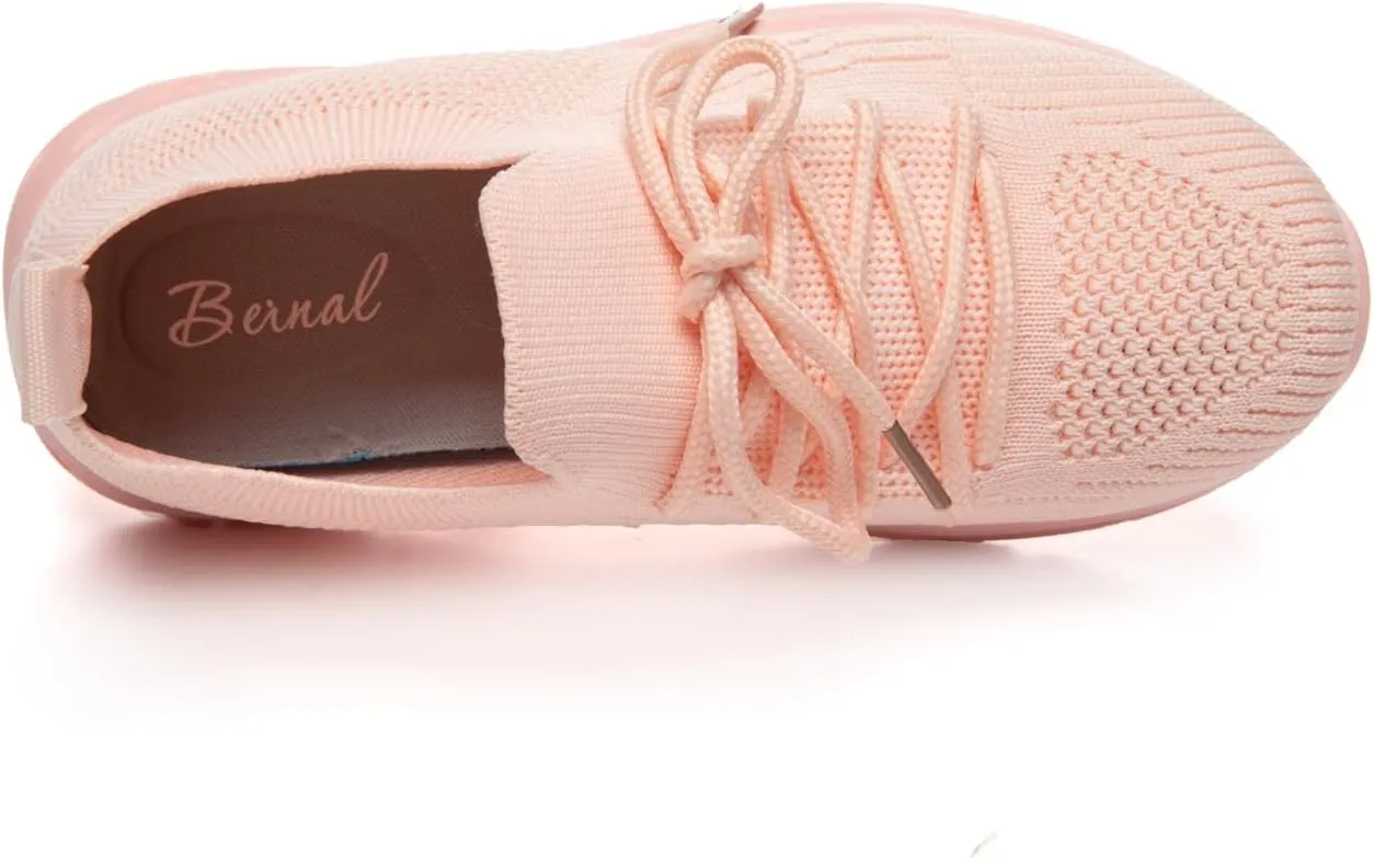 Bernal Girl/Boys Slip-On Sneakers Toddler/Little Kid/Big Kid Lightweight Fashion Breathable Tennis Walking Shoes Non Slip Runing Shoes