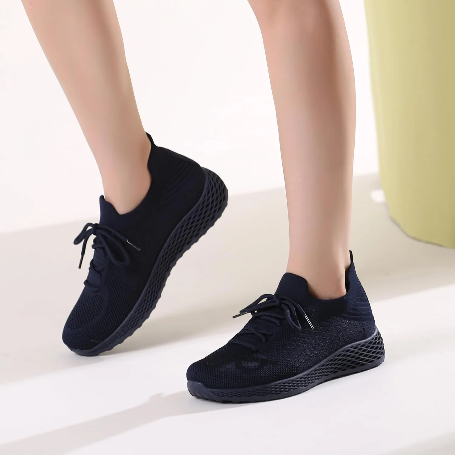 Bernal Womens Walking Tennis Shoes Casual Non Slip Gym Workout Shoes Breathable Mesh Working Sneakers