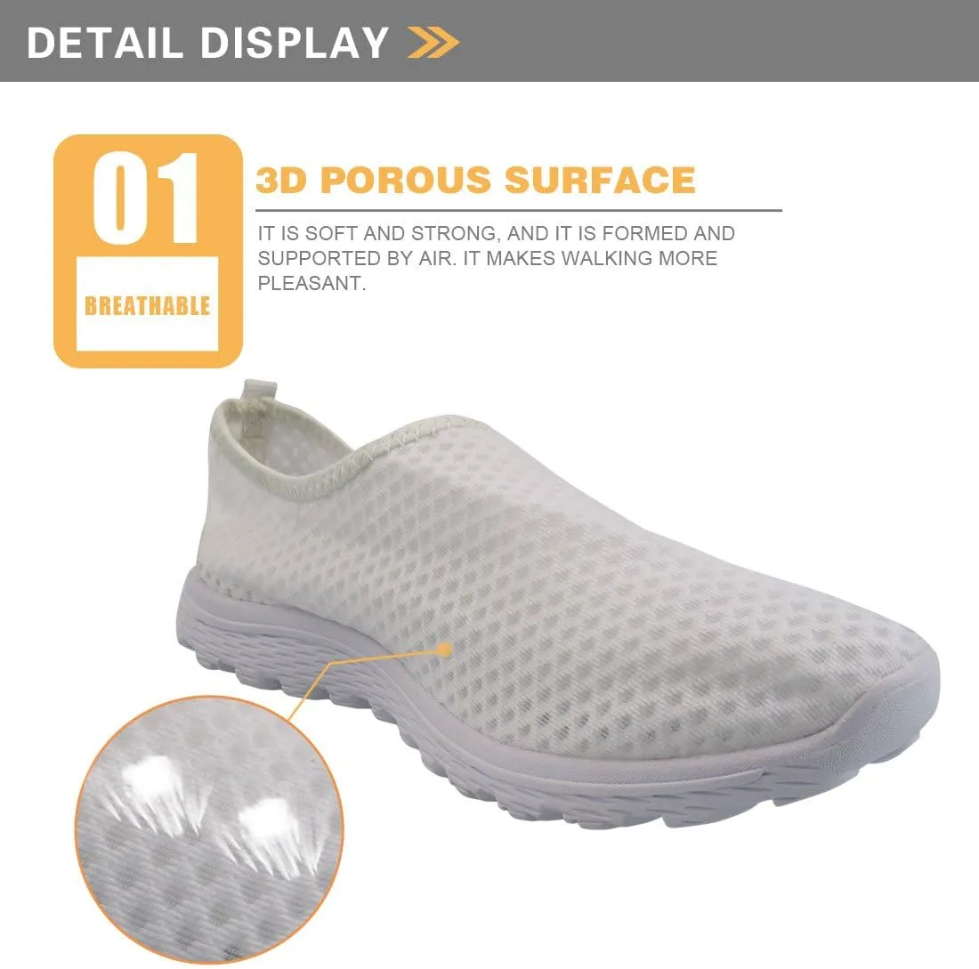 Bigcardesigns Fashion Women's Walking Shoes Sport Sneakers Breathable Mesh Loafers