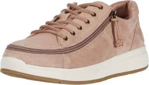 BILLY Footwear Comfort Suede Lo for Women - Lace-up Style, Lightweight and Zip Around Closure Modern Sneakers
