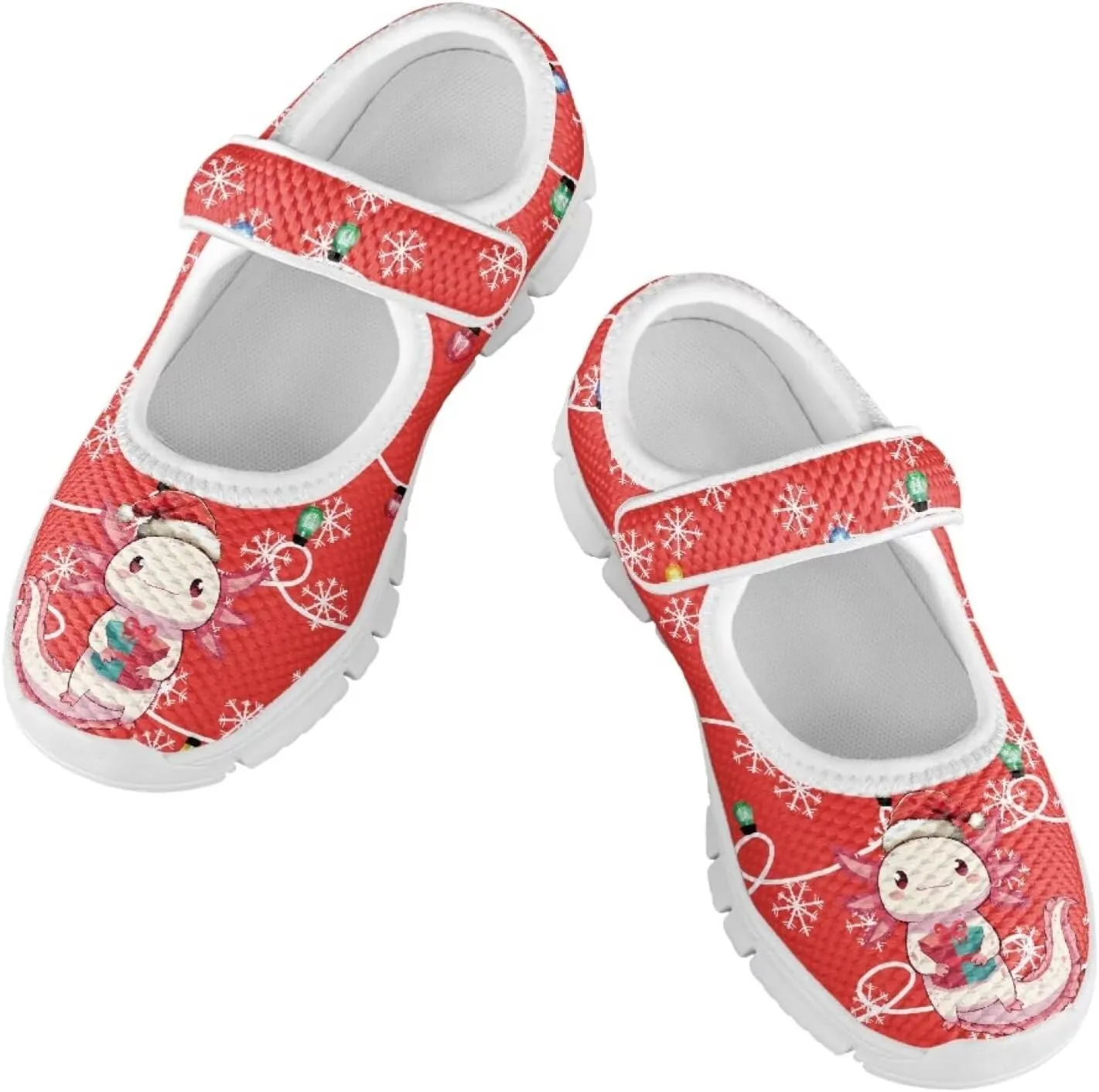 Binienty Girls School Uniform Shoes Mesh Mary Jane Dress Flats Slip on Casual Sneakers