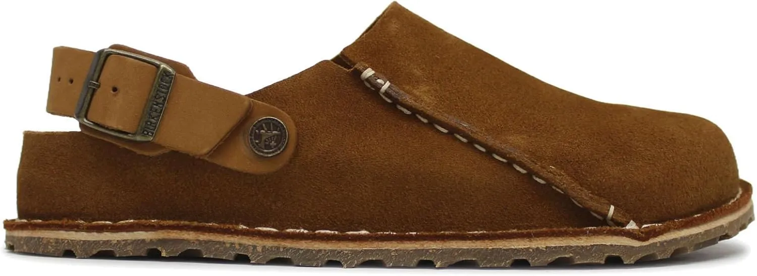 Birkenstock Lutry Premium Suede Slipper - Versatile Comfort with Removable Footbed and Flexible Ankle Strap