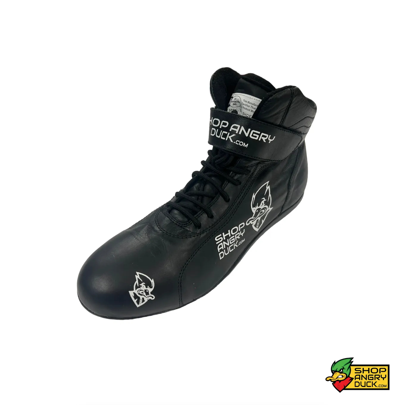 Black & White ShopAngryDuck.com SFI 3.3/5 Race Shoe