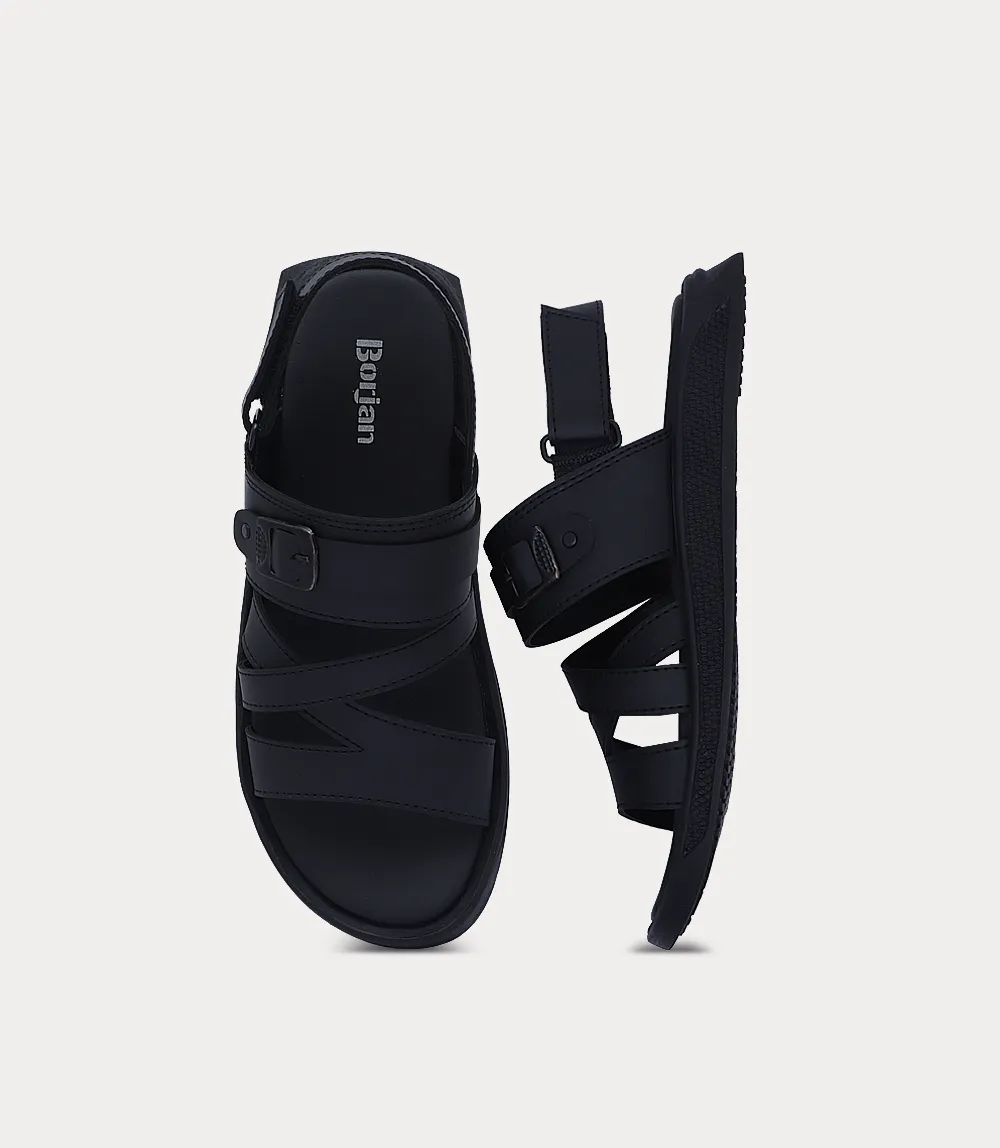 BM6826-BLACK-Men Sandal