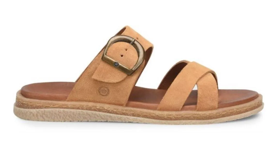 Born Tan Camel Suede Caite Womens Sandals BR0037037