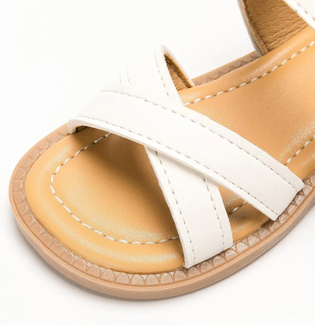 Boys Girls Sandals Open Toe Breathable Princess Non-Slip Flats Summer Beach Lightweight Rubber Sole Sandals (Toddler/Little Kid)