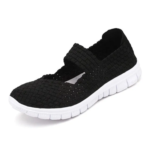 Breathable Anti Slip Walking Woven Shoes