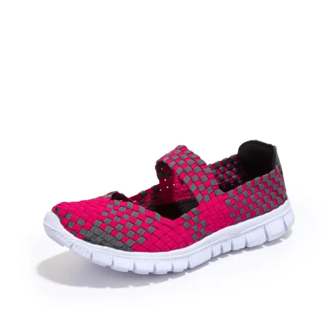 Breathable Anti Slip Walking Woven Shoes