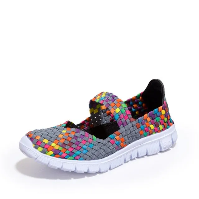 Breathable Anti Slip Walking Woven Shoes