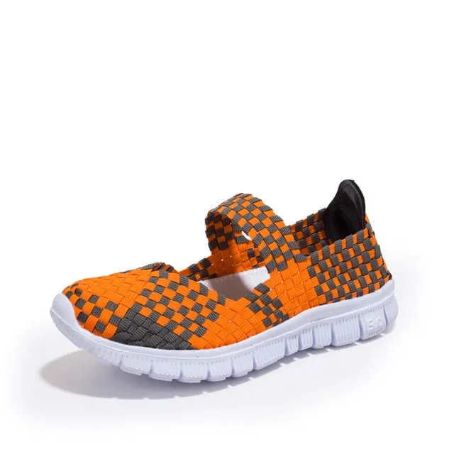 Breathable Anti Slip Walking Woven Shoes