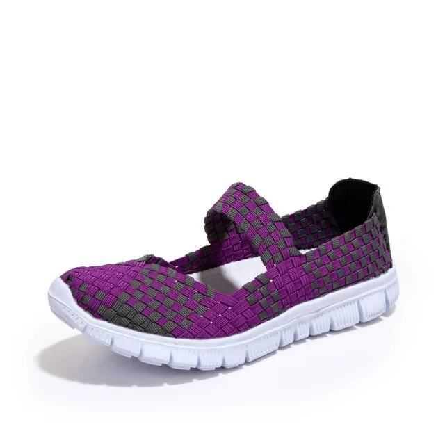Breathable Anti Slip Walking Woven Shoes