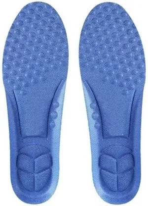 Breathable Sports Insoles for Sneakers Shock Absorption Shoe Sole Deodorant Template Running Foot Pads Inner Soles Feet Shoes (Color : E, Size : Small) (Black Large)