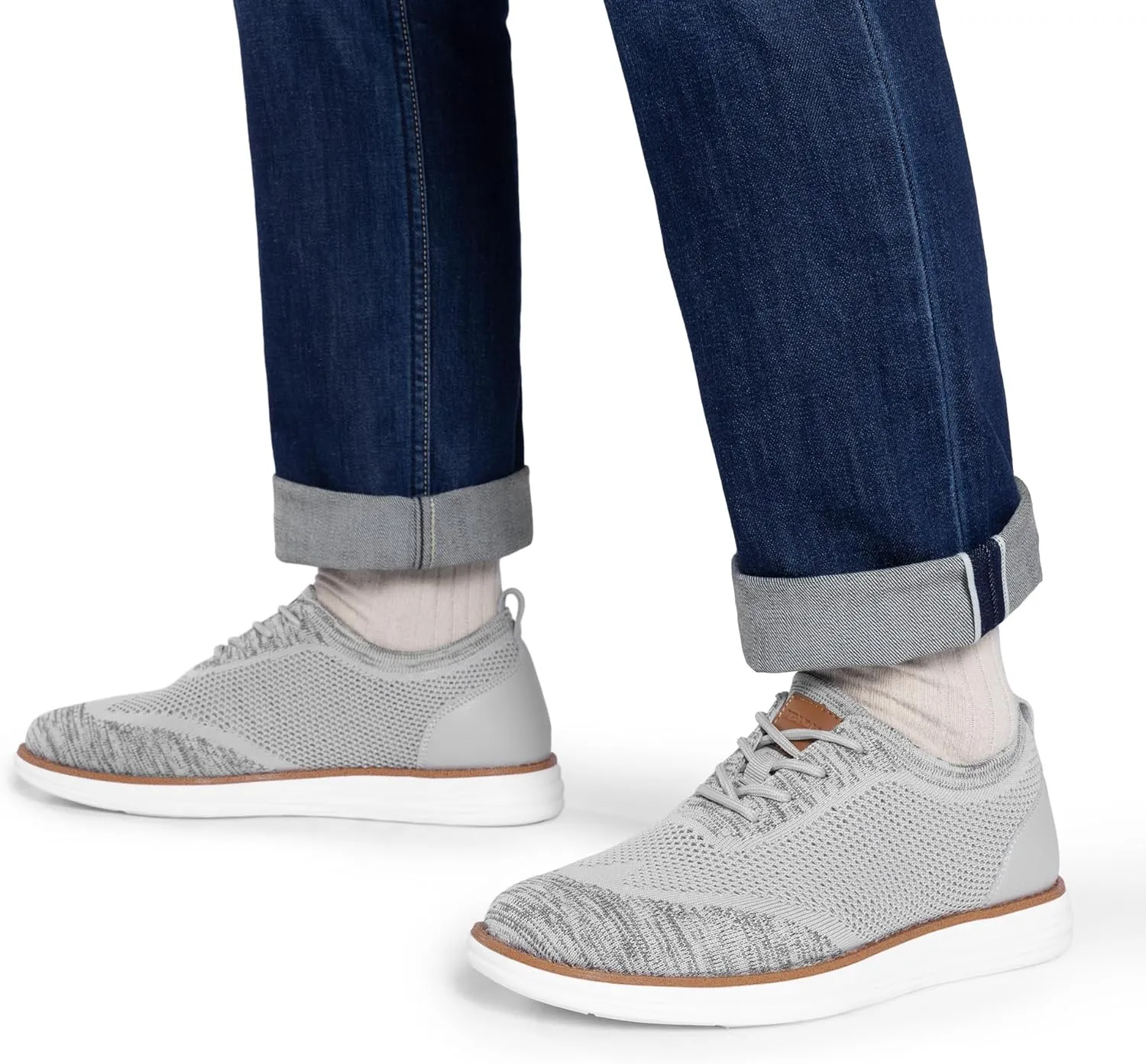 Bruno Marc Men's KnitFlex Breeze Mesh Sneakers Oxfords Lace-Up Lightweight Casual Walking Shoes