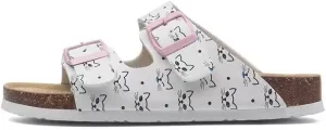 Buckle flat cork slippers summer men's and women's beach line button increase outdoor leisure slippers (Kitten, Adult, Women, 9.5, Numeric Range, US Footwear Size System, 10.5, Medium)