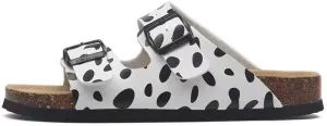 Buckle flat cork slippers summer men's and women's beach line button increase outdoor leisure slippers (Spot, Adult, Women, 10, Numeric Range, US Footwear Size System, 11, Medium)