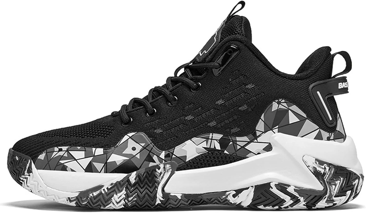 Buhelyc Men Basketball Shoes with High Top Breathable Comfort Running Shoes Fashion Sneaker for Fitness ＆ Sports