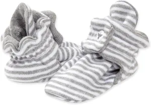 Burt's Bees Baby Booties, Organic Cotton Adjustable Infant Sock