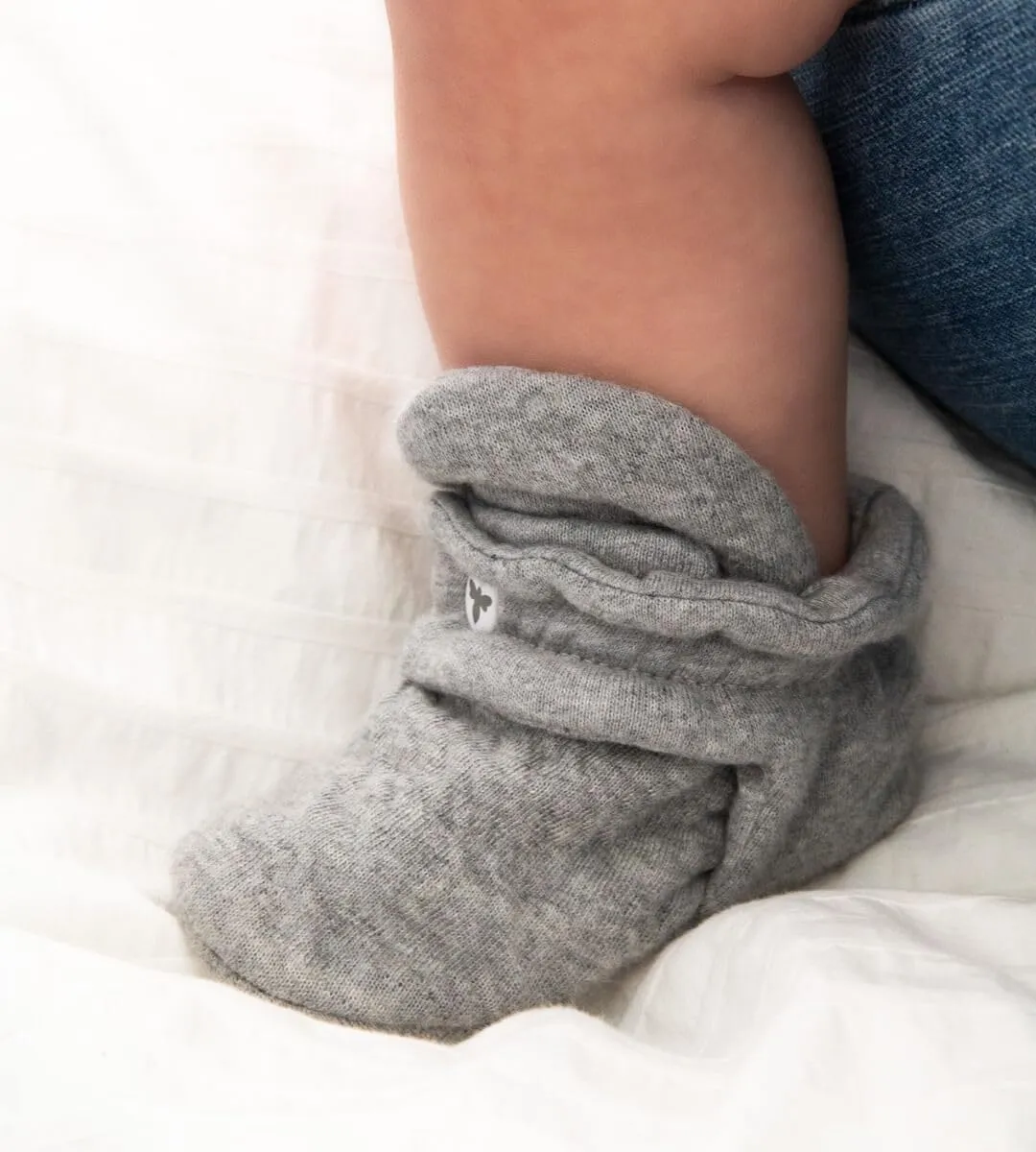 Burt's Bees Baby Booties, Organic Cotton Adjustable Infant Sock