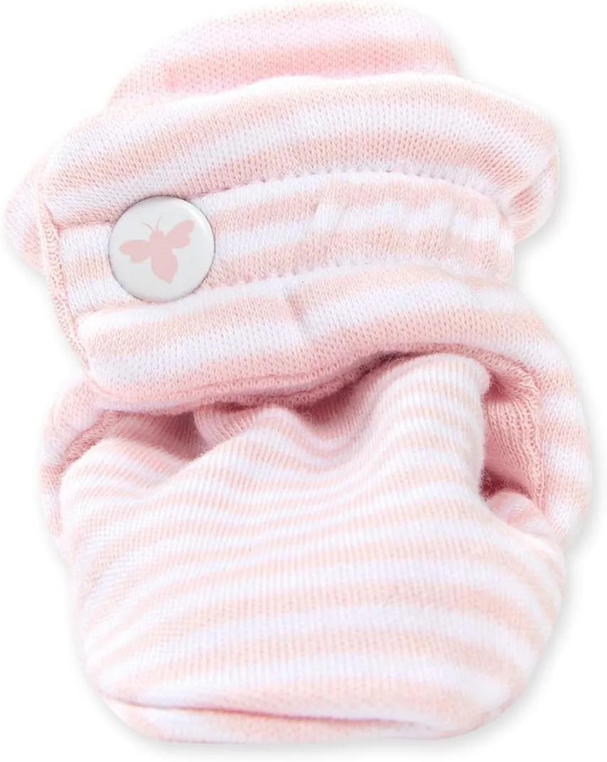 Burt's Bees Baby Booties, Organic Cotton Adjustable Infant Sock