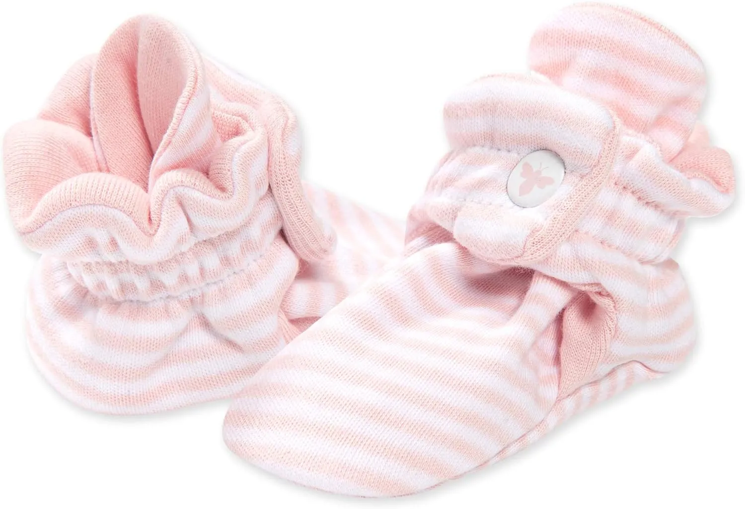 Burt's Bees Baby Booties, Organic Cotton Adjustable Infant Sock