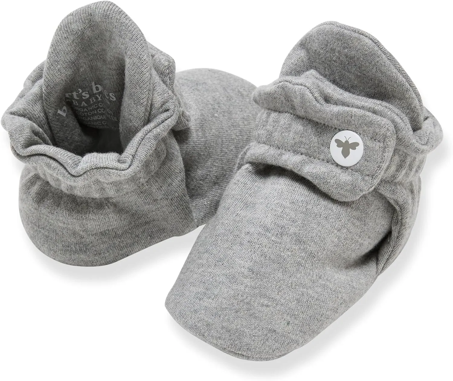 Burt's Bees Baby Booties, Organic Cotton Adjustable Infant Sock