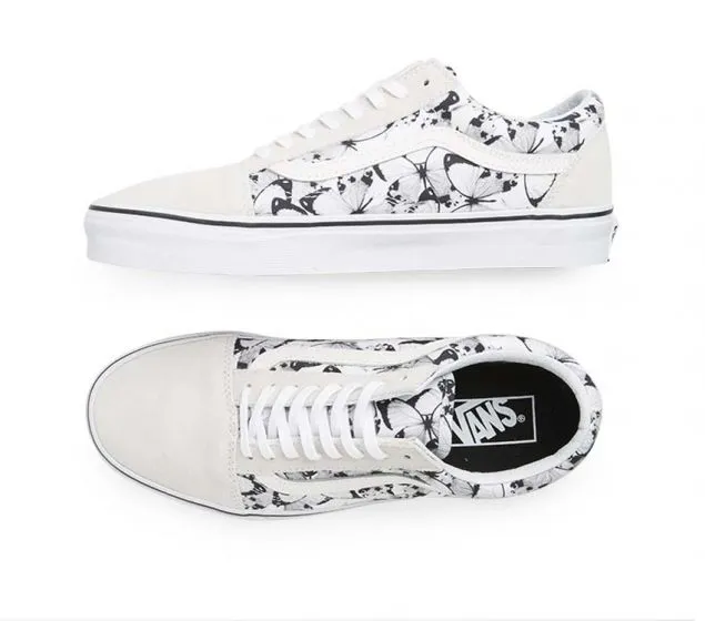 (BUTTERFLY) OLD Cost-efficient Large assortment SKOOL | | VANS TRUE WHITE BLACK