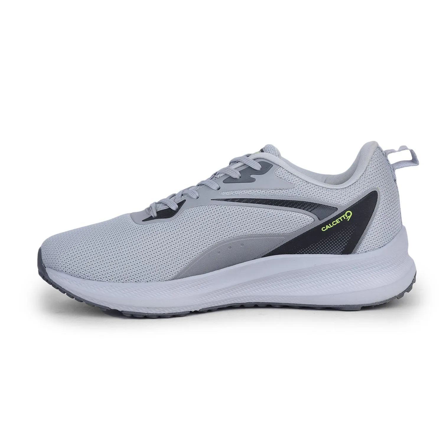 Calcetto Lightweight Casual Men'S Running Sports Shoes CLT-2054 Light Grey Lime