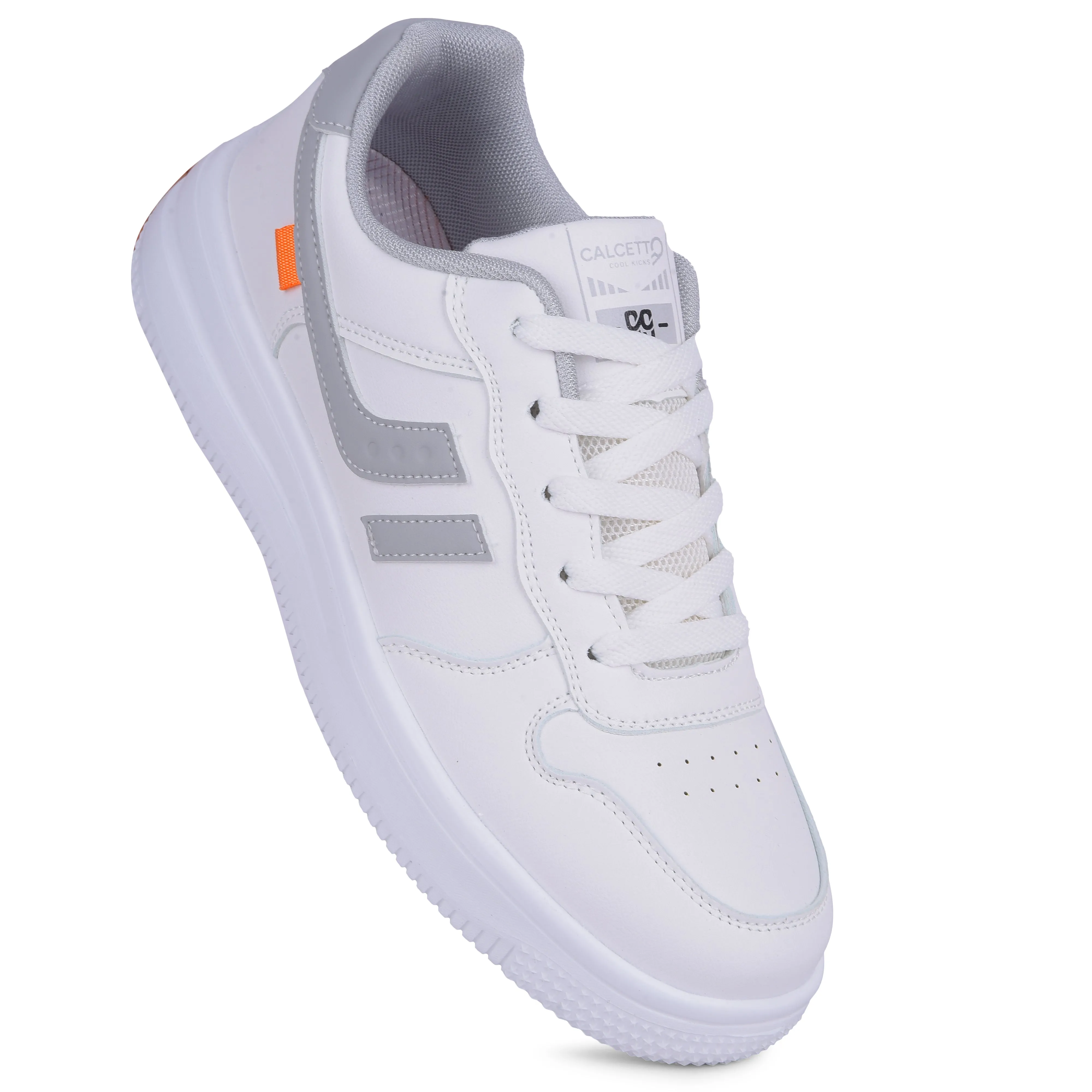 Calcetto Lightweight Casual Men'S Sneakers Shoes CLT-2027 White Grey