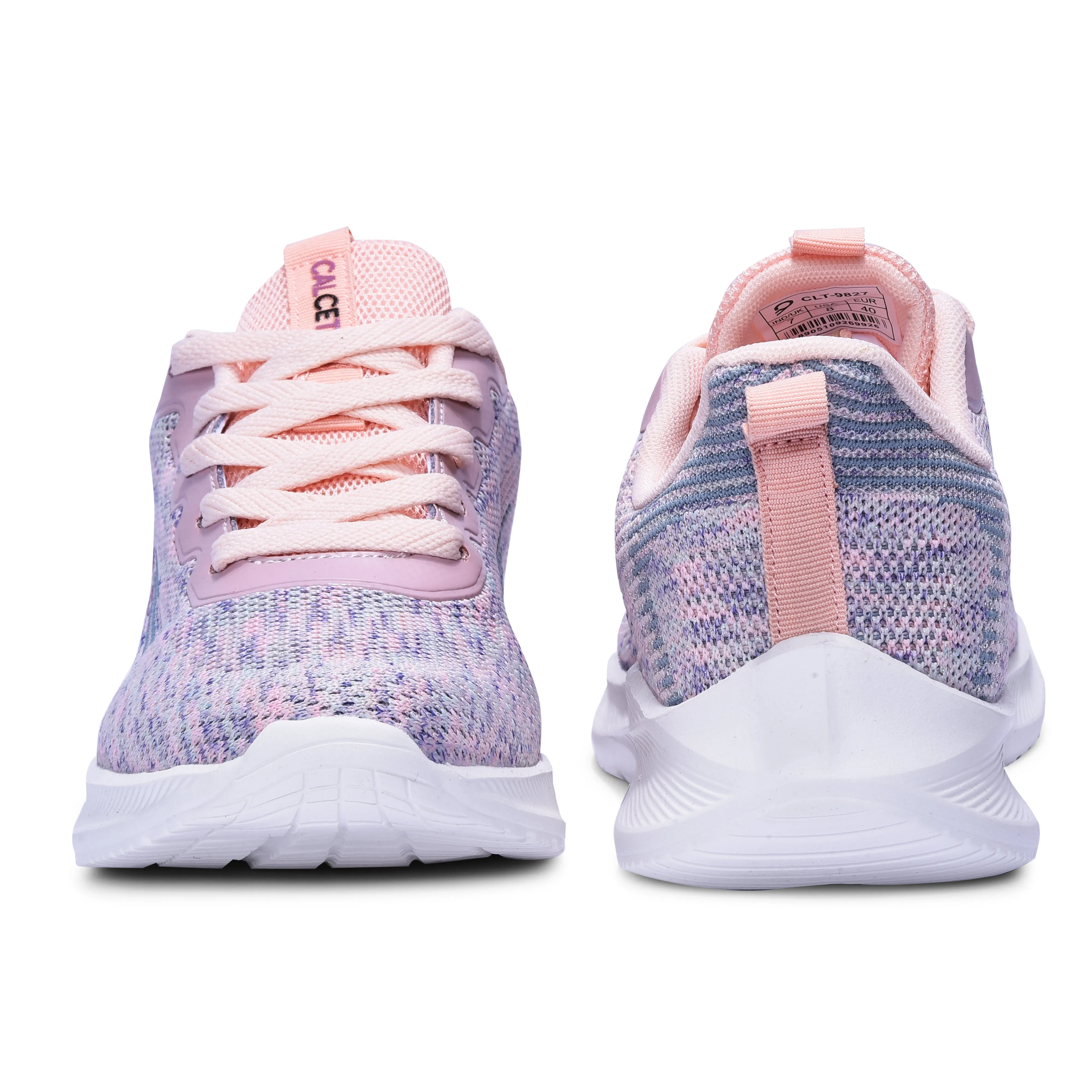 Calcetto Lightweight Casual Women's Running Sports Shoes CLT-9827 Peach