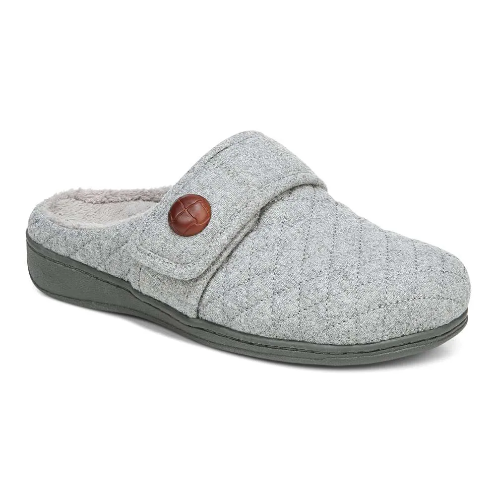 Carlin Mule Slipper - Light Grey