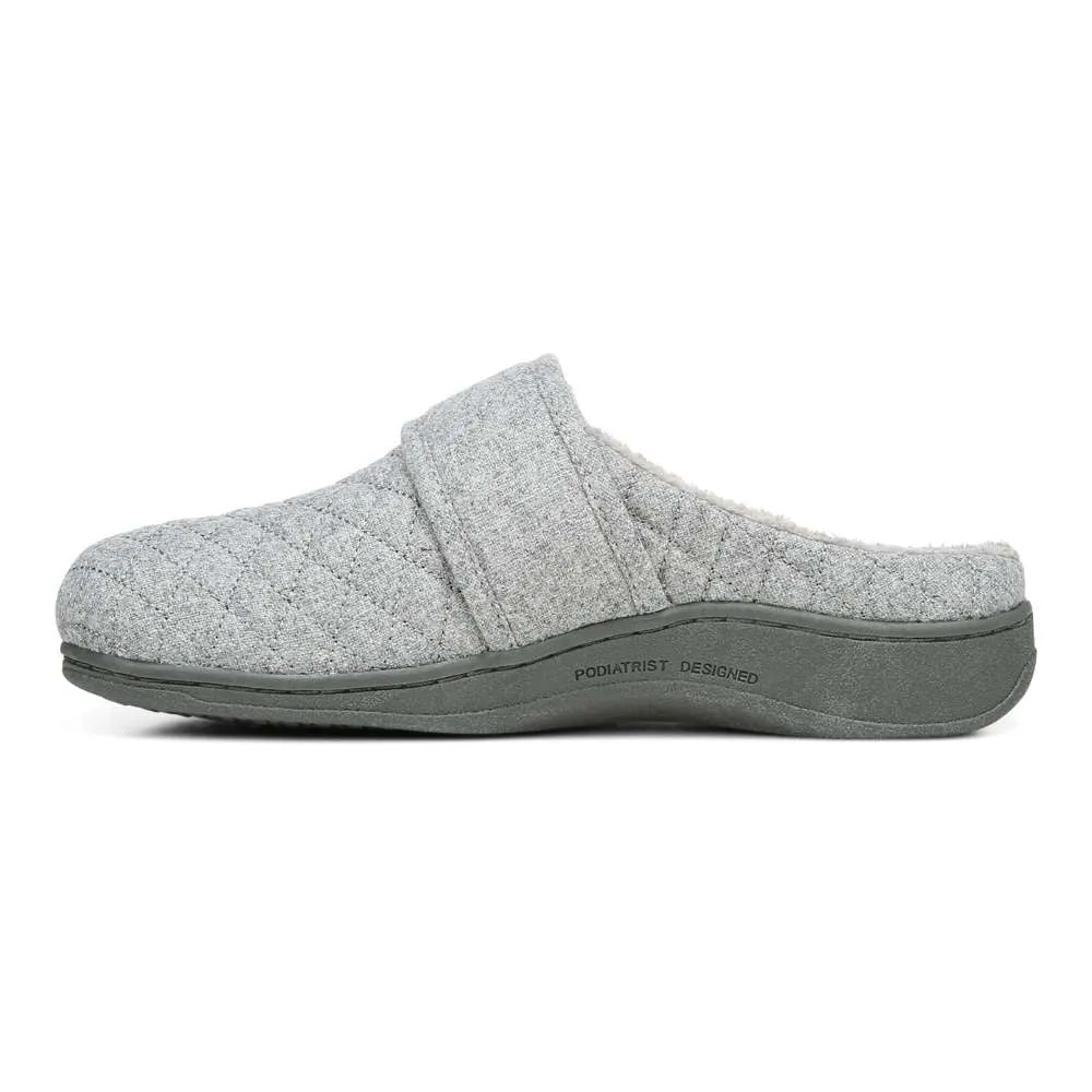 Carlin Mule Slipper - Light Grey