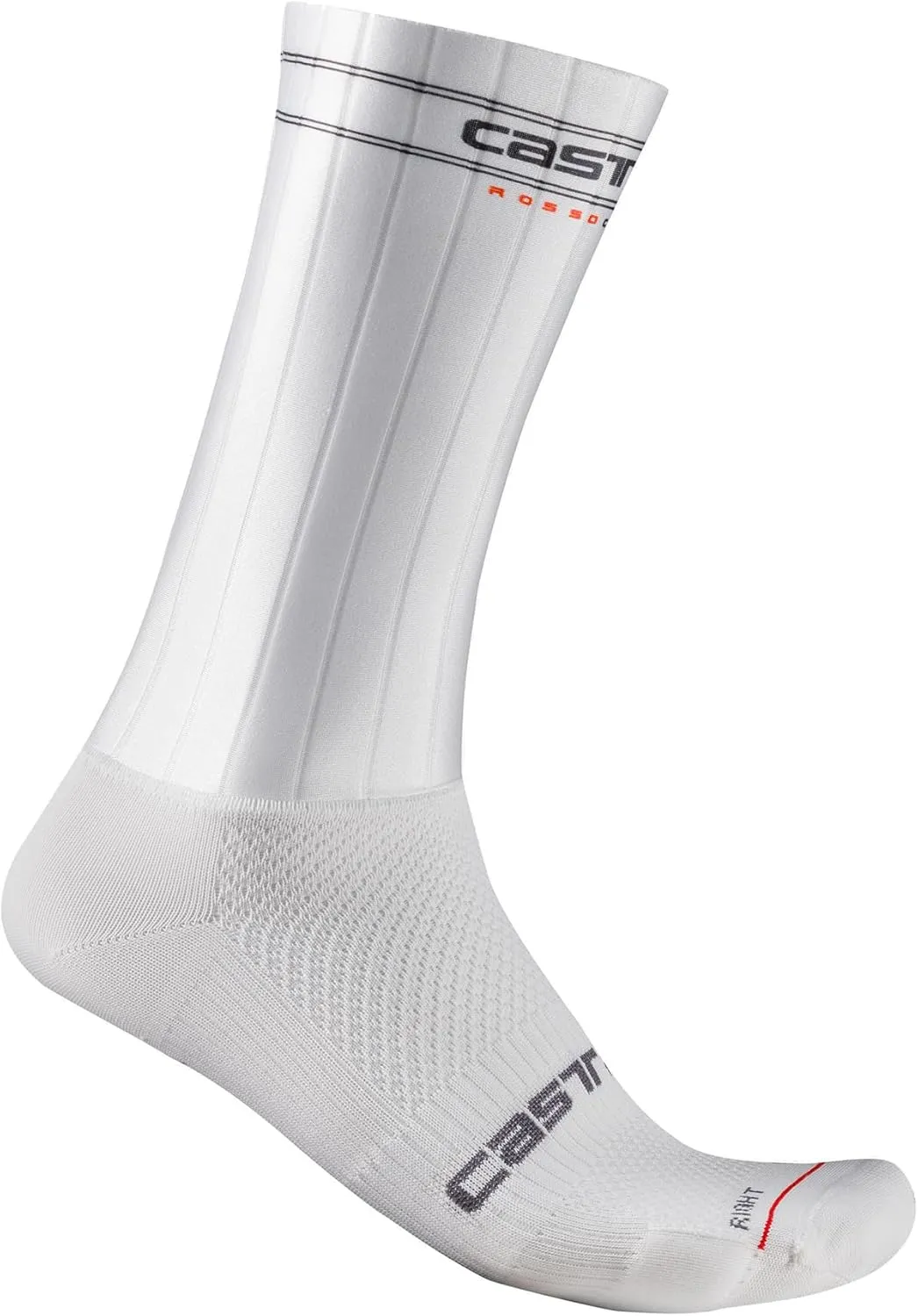 CASTELLI Unisex Fast Feet 3 Sock, Breathable Performance Cycling Apparel Sock for Road & Gravel Biking, Men & Women