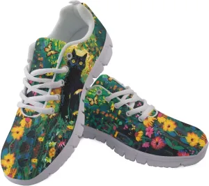 Casual Lace Up Sneakers for Women Sport Athletic Tennis Breathable Running Shoes