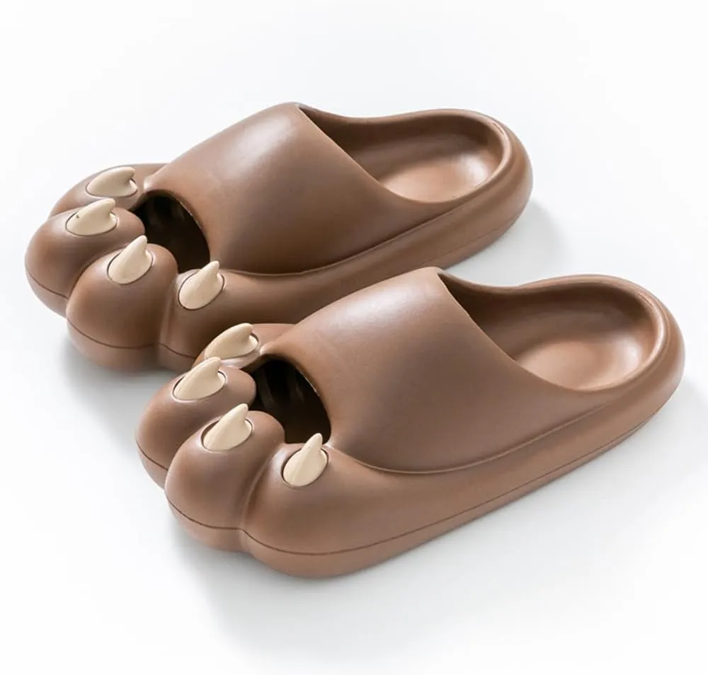 Cat's Claw Slippers EVA Bathroom Slippers Ladies Summer Outside Wear Home Indoor Thick Soles Non-slip Cute Couple