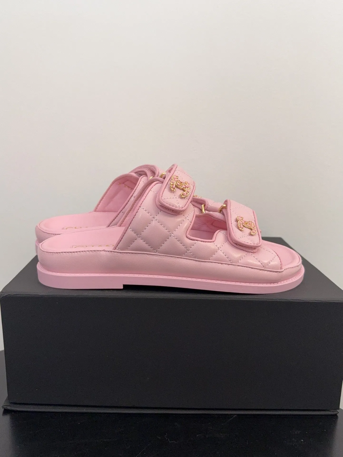 CC 25 Dad Sandal Mule Pink Calfskin