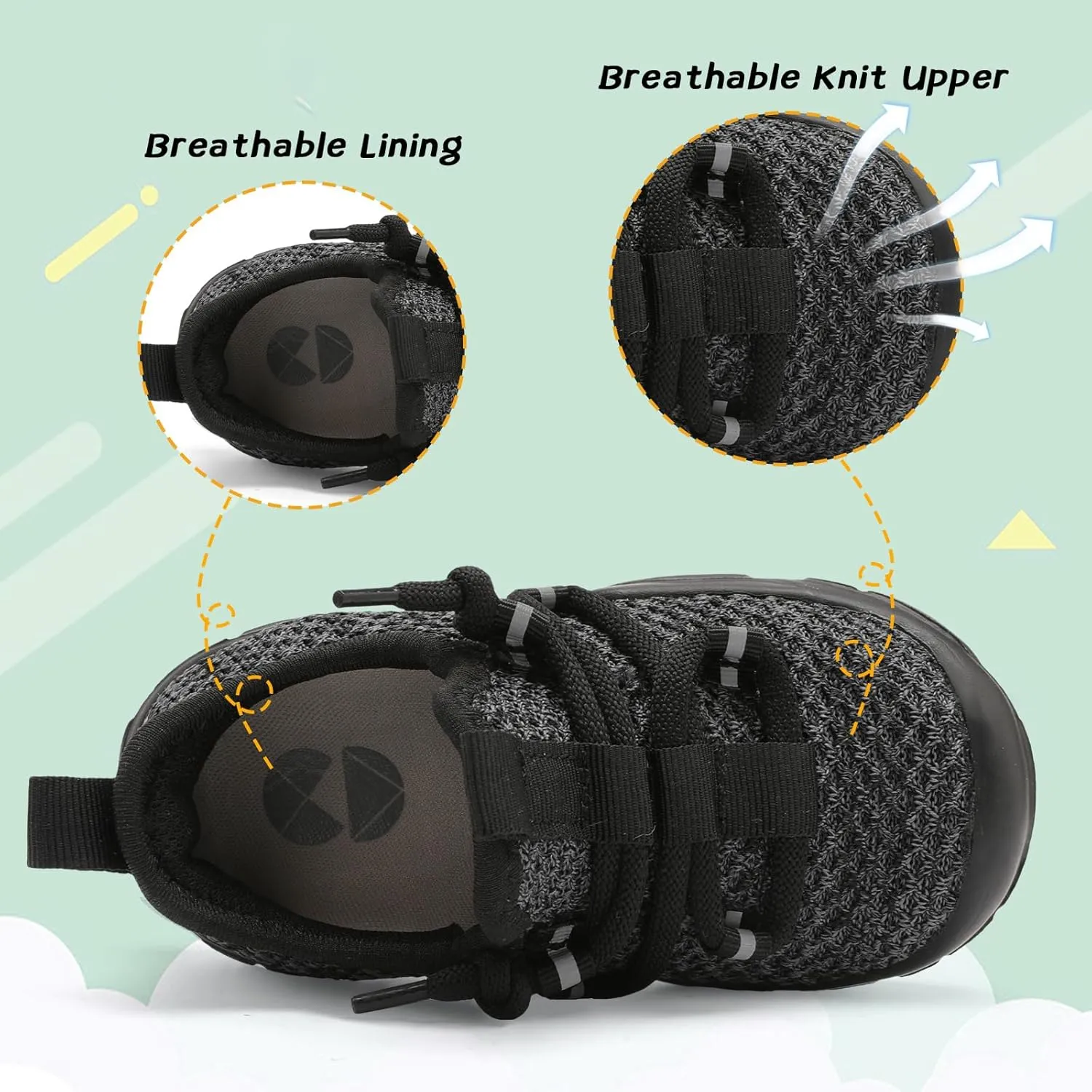 Centipede Demon Toddler Shoes Boys Girls Barefoot Shoes Kids Breathable Walking Running Shoe Slip on Sneakers Lightweight Outdoor Athletic Tennis Shoe
