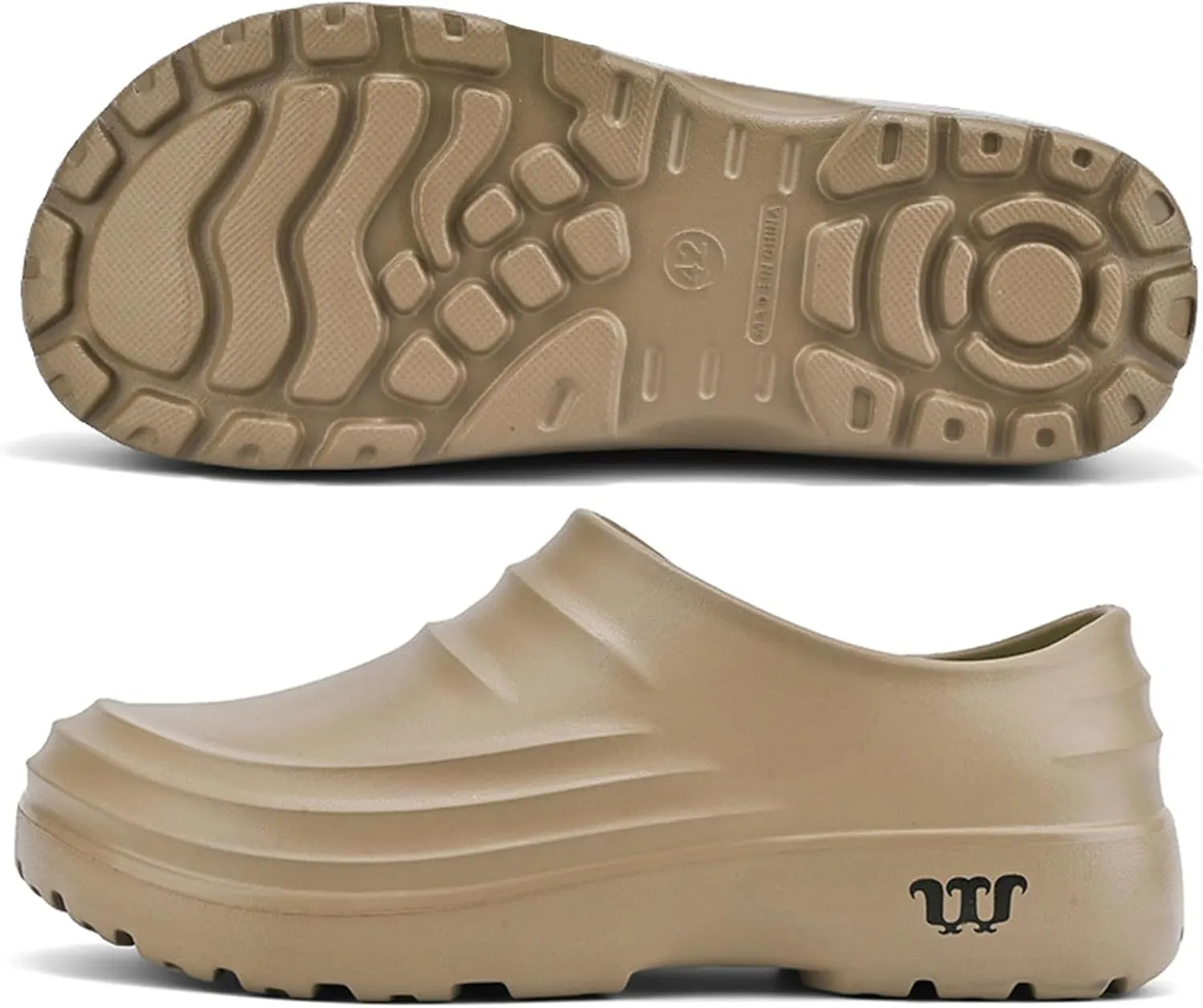 Chef Shoes for Men Women,Oil Resistant Waterproof Arch Support Clogs,Lightweight Breathable Kitchen Shoes Wide Toe Box Beach Slippers,Quick Dry Slip-on Garden Clogs with Removable Cushion Footbed