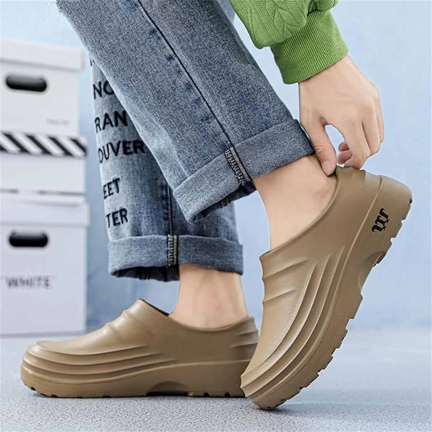 Chef Shoes for Men Women,Oil Resistant Waterproof Arch Support Clogs,Lightweight Breathable Kitchen Shoes Wide Toe Box Beach Slippers,Quick Dry Slip-on Garden Clogs with Removable Cushion Footbed