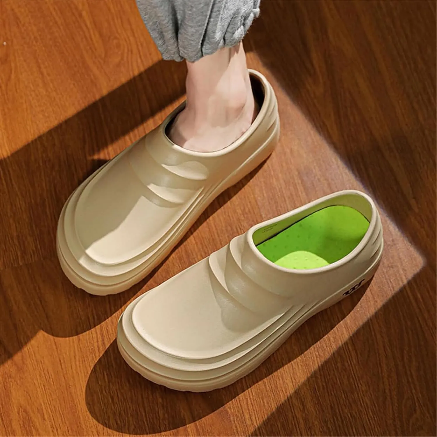 Chef Shoes for Men Women,Oil Resistant Waterproof Arch Support Clogs,Lightweight Breathable Kitchen Shoes Wide Toe Box Beach Slippers,Quick Dry Slip-on Garden Clogs with Removable Cushion Footbed