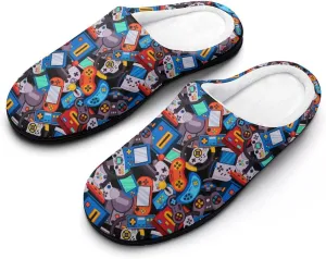 Christmas Clog Slippers Ladies Non-Slip Warm House Slippers Womens Cotton Slipper Bedroom Slip-On Shoes Indoor Outdoor