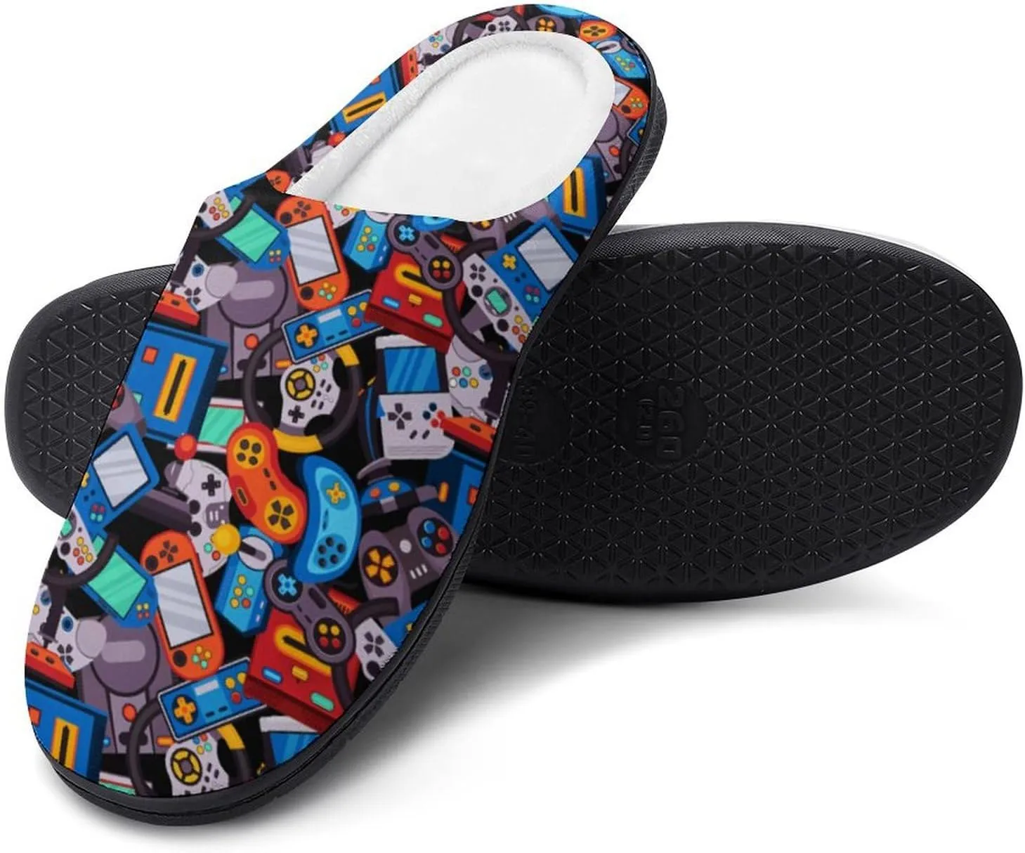 Christmas Clog Slippers Ladies Non-Slip Warm House Slippers Womens Cotton Slipper Bedroom Slip-On Shoes Indoor Outdoor
