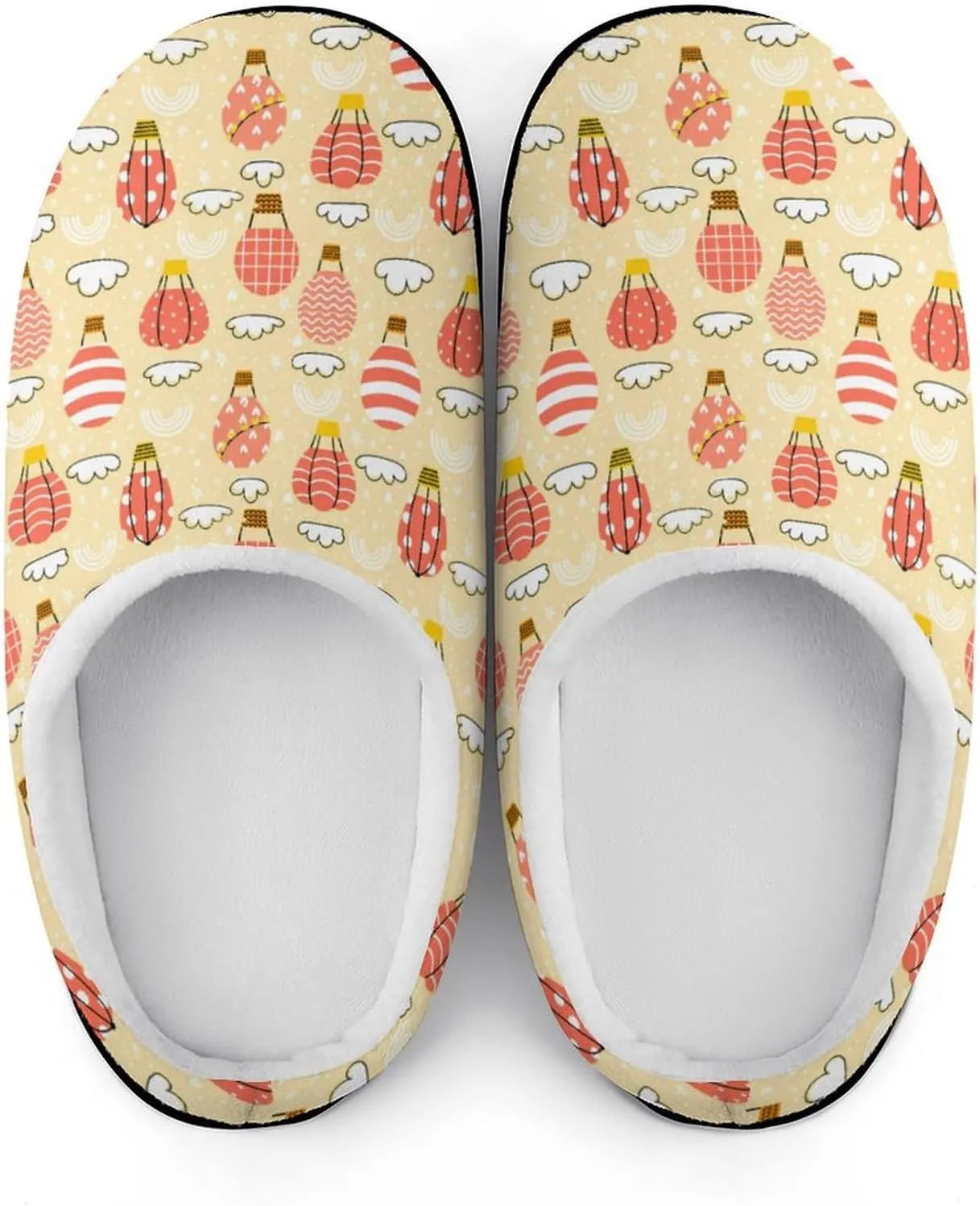 Christmas Clog Slippers Ladies Non-Slip Warm House Slippers Womens Cotton Slipper Bedroom Slip-On Shoes Indoor Outdoor