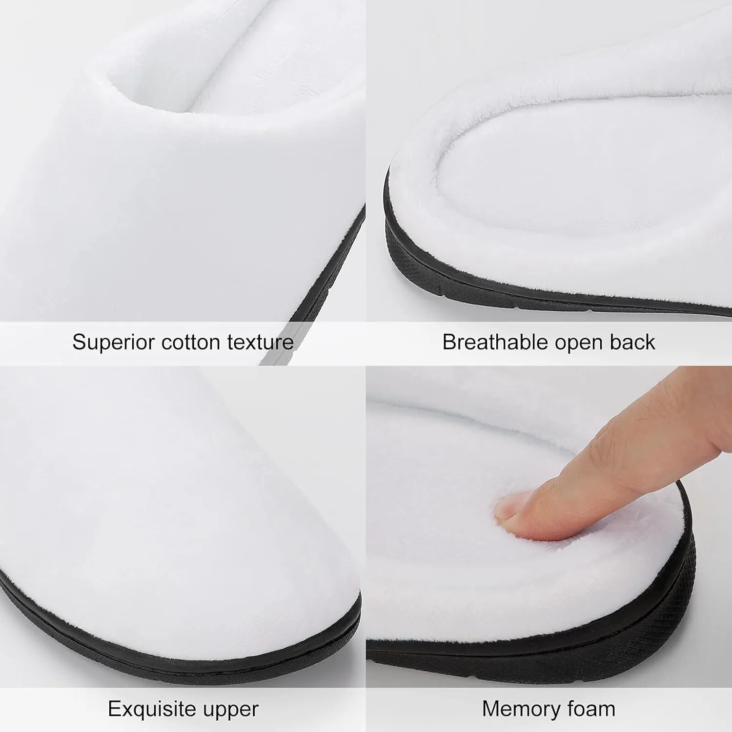 Christmas Clog Slippers Ladies Non-Slip Warm House Slippers Womens Cotton Slipper Bedroom Slip-On Shoes Indoor Outdoor