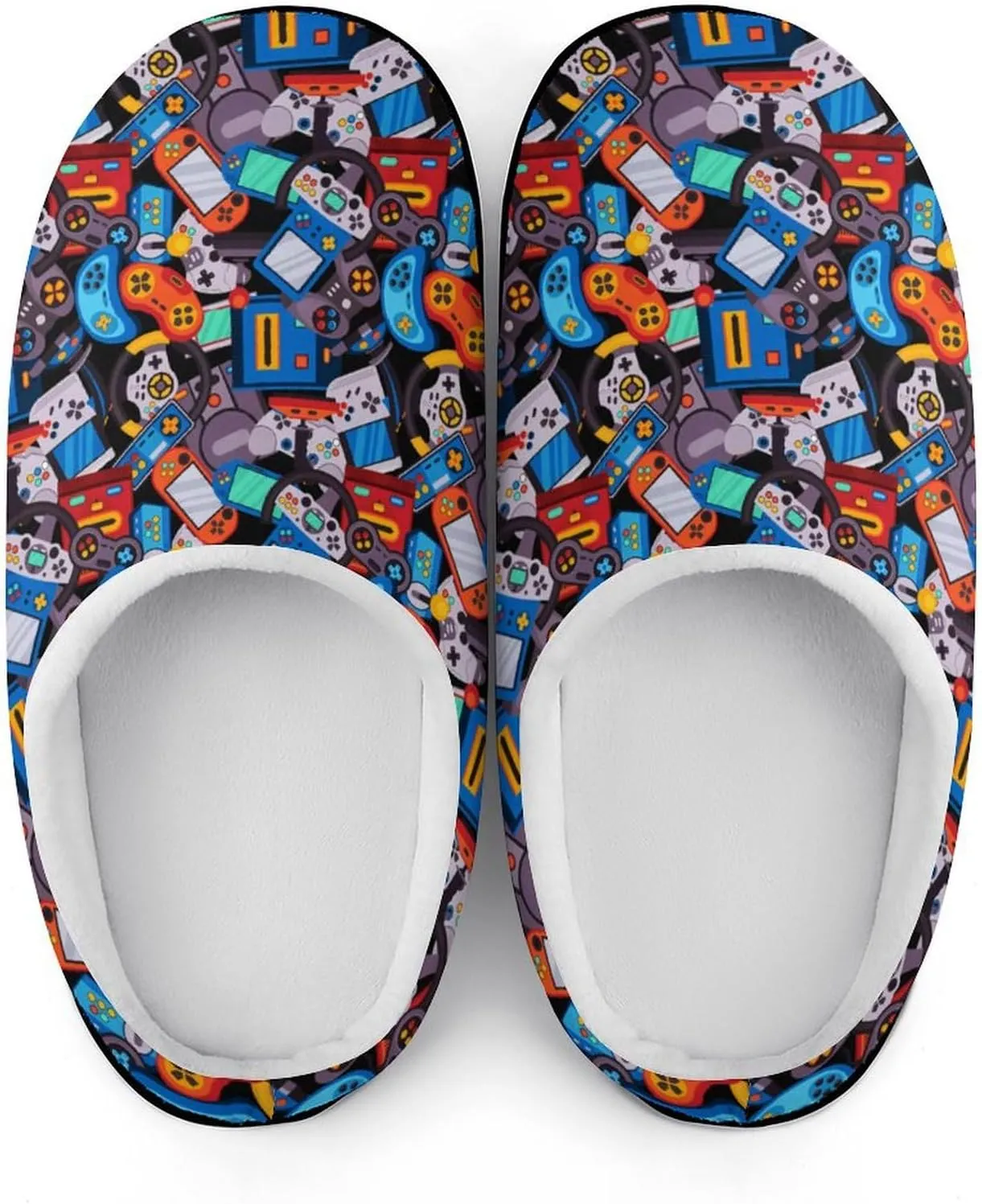 Christmas Clog Slippers Ladies Non-Slip Warm House Slippers Womens Cotton Slipper Bedroom Slip-On Shoes Indoor Outdoor